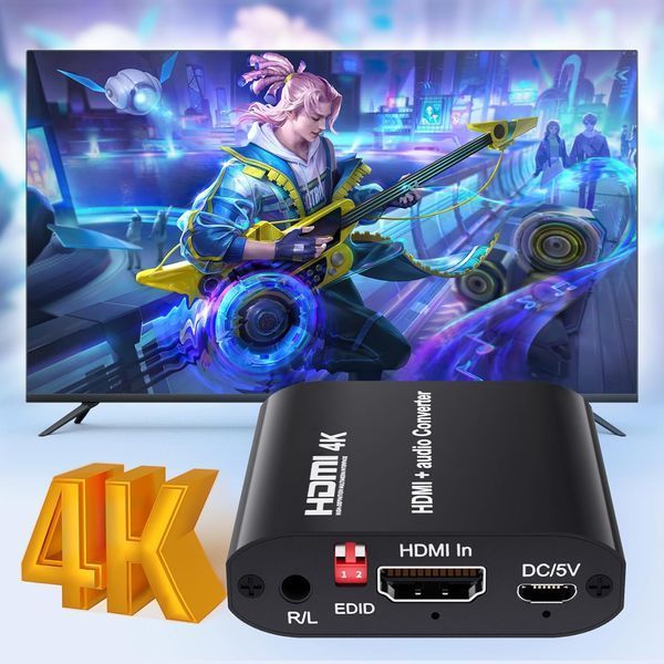 Аудиоэкстрактор BolAAzuL HDMI 4K@30Hz адаптер-преобразователь фото