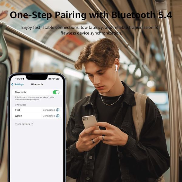 Беспроводные Bluetooth наушники YELKUTT фото