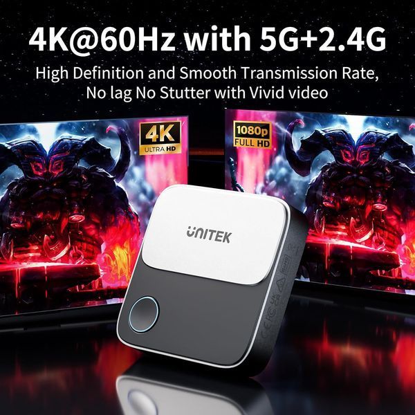 Беспроводной HDMI-адаптер Unitek для отображения экрана фото