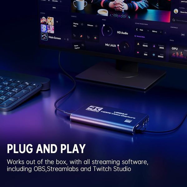 Карта захоплення 4K HDMI для стримінгу Bytebridges фото