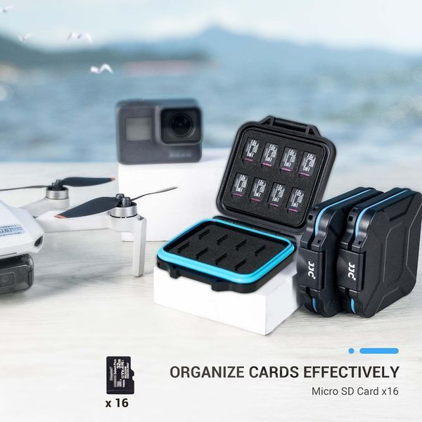 Портативный чехол для карт памяти JJC TF Micro SD с 16 слотами фото