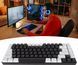 Эргономичная проводная игровая клавиатура (84 клавиши с RGB-подсветкой)