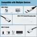 Перехідник USB C Male на 3 USB C Female із швидкою зарядкою, передачею даних TiMOVO