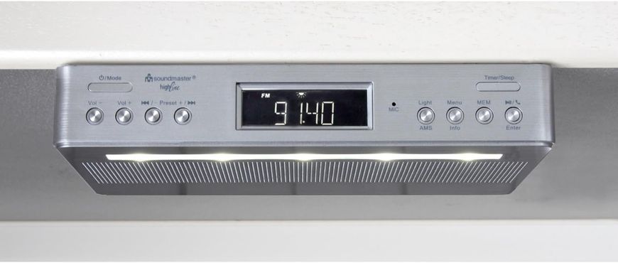 Кухонне підвісне радіо з Bluetooth Soundmaster UR2045SI DAB+ і FM RDS фото