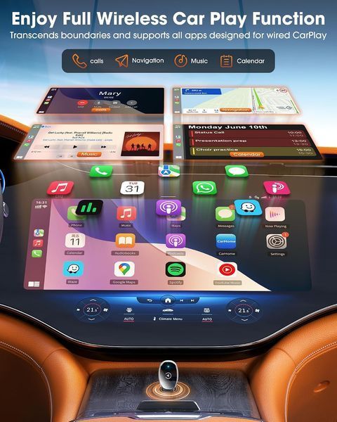 Мини-адаптер для беспроводного Apple CarPlay