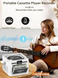 Касетний CD-програвач / бумбокс Jimeng з Bluetooth та акумулятором FM/AUX/Micro SD/USB фото 5