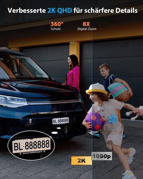 Бездротова вулична PTZ-камера YESKAMO 360&deg; із сонячною батареєю фото