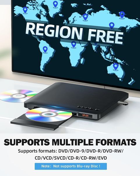 Універсальний DVD-програвач для телевізора з HDMI GAONAWAY фото