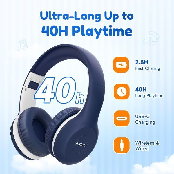 Детские Bluetooth-наушники EarFun фото