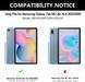 Чехол с клавиатурой, совместимый с Samsung Tab S6 Lite с держателем ручки