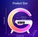 Настільна смарт лампа нічник годинник G-Smart RGB G 63 15W Light Sound Machine з бездротовою зарядкою та Bluetooth колонка Біла фото 5