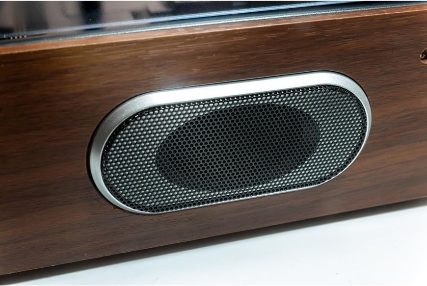 Програвач вініловий в ретро стилі Soundmaster PL186H з радіо та роз&rsquo;ємом для навушників фото