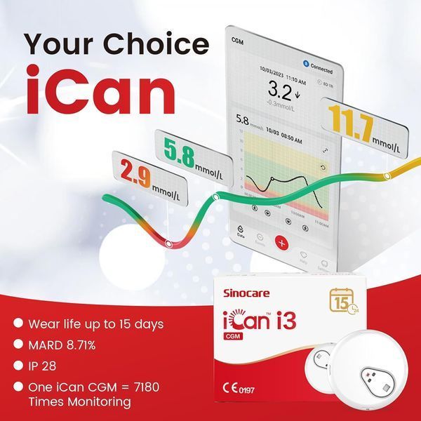 Глюкометр Sinocare iCan CGM