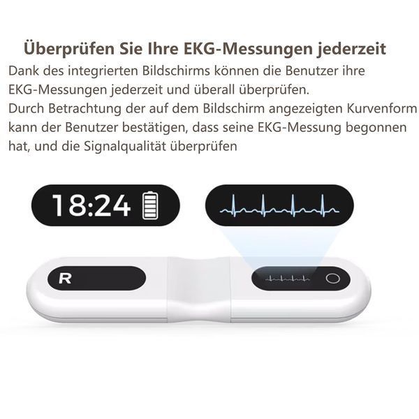 Цілодобовий монітор ЕКГ Wellue ER1-LW Dynamic ECG Recoder для дому