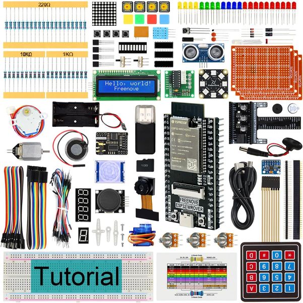 Стартовый комплект Freenove Ultimate для ESP32-WROVER, беспроводная встроенная камера фото