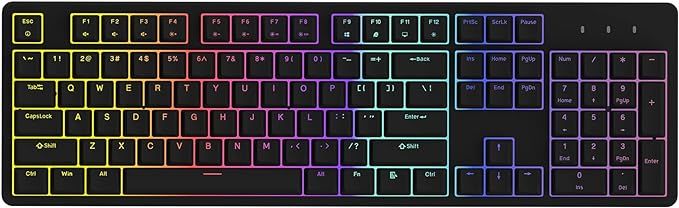 Механическая игровая клавиатура IROK FE104 RGB с возможностью горячей замены, проводная фото