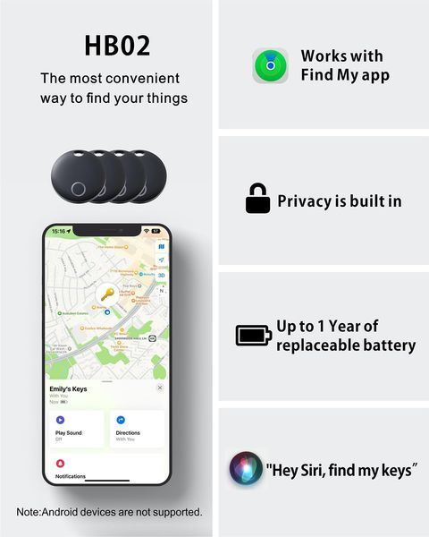 Трекер Reyke Smart Tag сумісний з Apple Find My