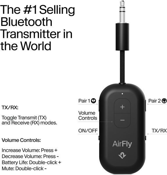 Bluetooth адаптер Twelve South AirFly Pro 2 для бездротових навушників фото