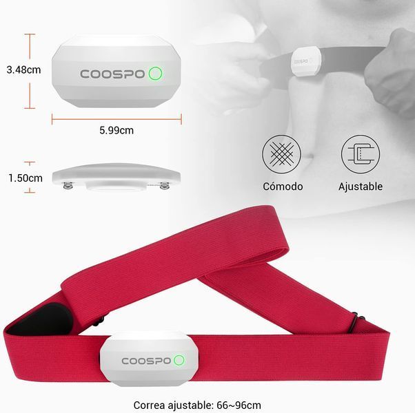 Bluetooth-браслет для моніторингу серцевого ритму COOSPO H808S