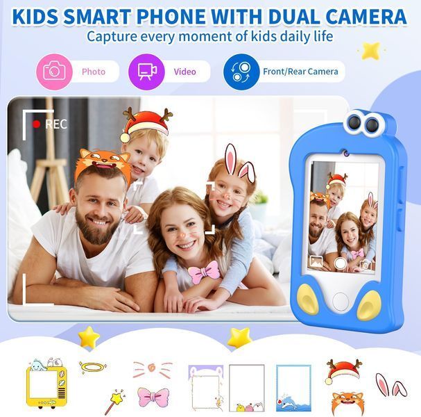 Смартфон для детей с сенсорным экраном 2.8&rdquo;