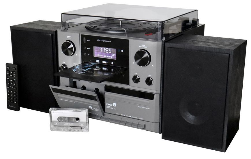 Програвач вінілу Soundmaster MCD5600SW з радіо DAB+/FM/CD/MP3 фото