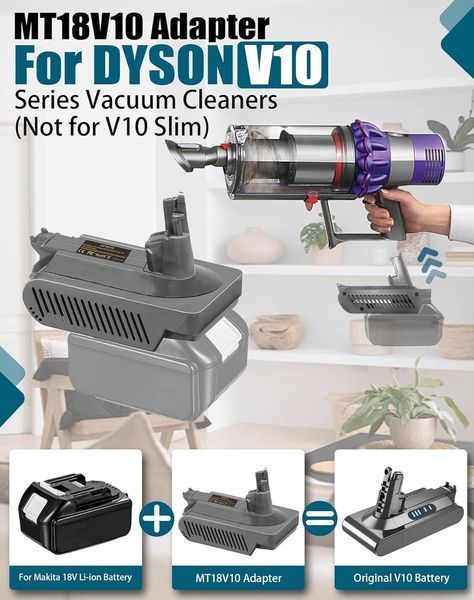 Адаптер батареї TEPULAS for Dyson V10 для Makita