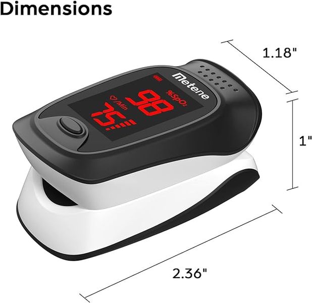 Пульсоксиметр Metene, монітор насичення крові киснем