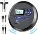 Портативний CD-плеєр DESOBRY CD5187B з динаміками та FM-трансмітером фото 1
