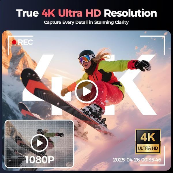 Цифрова камера QIUOIO 4K фото