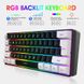 Дротова ігрова клавіатура Snpurdiri 60% RGB Mini, 60 клавіш, водонепроникна фото 3