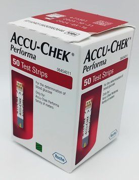 Тест-полоски мониторинг уровня глюкозы в крови Accu-Chek