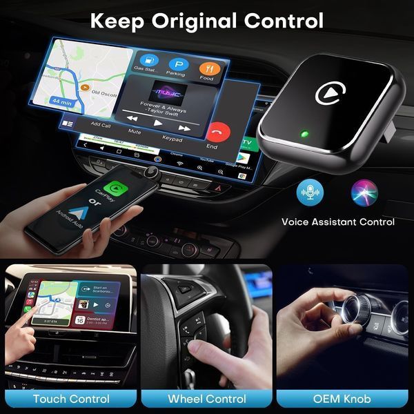 Бездротовий CarPlay для Apple 2-в-1