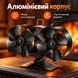Тепловой вентилятор для печи и камина с двумя вентиляторами