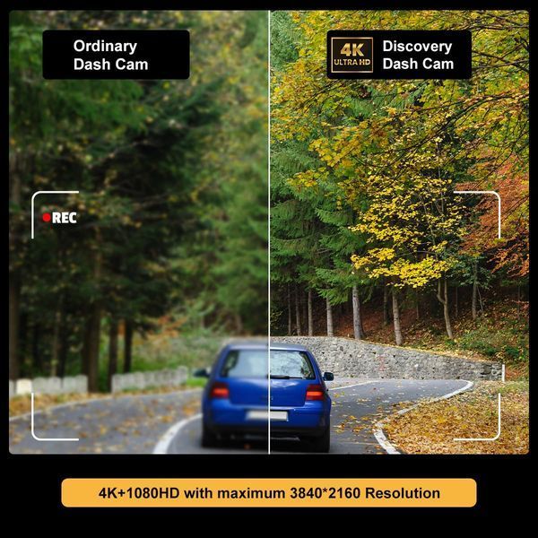 Автомобильный видеорегистратор Carnama Drive+ Discovery 4MP 4K