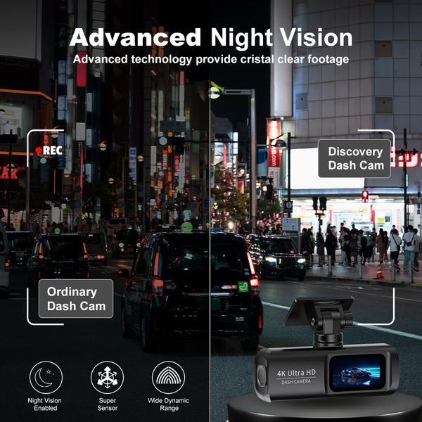 Автомобильный видеорегистратор Carnama Drive+ Discovery 4MP 4K