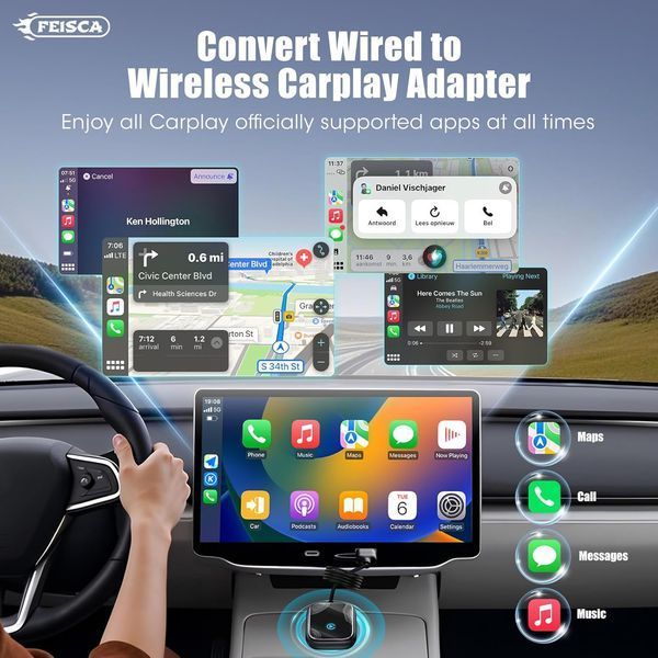 Беспроводной адаптер CarPlay FEisca