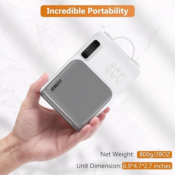 Мини-проектор XIWBSY 9500 люмен, поддерживается 1080P, 5G Wi-Fi, HDMI, USB