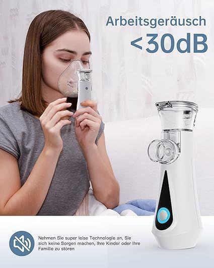 Пртативный ингалятор небулайзер Hygelink JM-06802