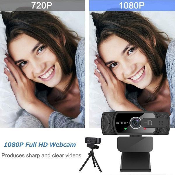 Веб-камера Global Trade EYONME W6 Full HD 1080P USB с микрофоном для ПК или ноутбука