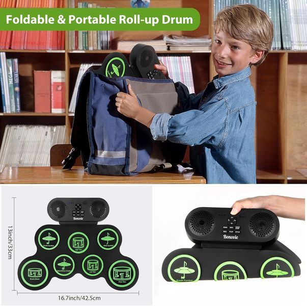 Електронна ударна установка E-Drum Kit з 7 педами