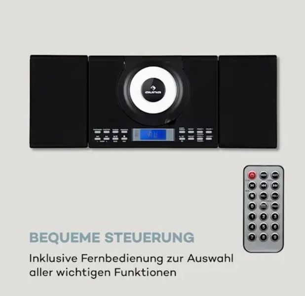 Стереосистема AUNA Wallie Microsystem FM Bt CD (10033227) фото