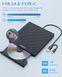 Зовнішній CD DVD привід для ноутбука USB 3.0 Type-C фото 5