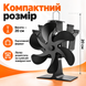 Вентилятор для каміна та печі з термоелектричним живленням