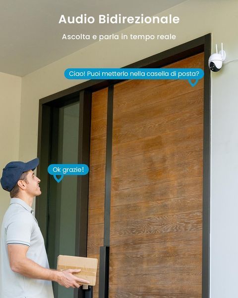 Уличная Wi-Fi камера ieGeek 2K с углом обзора 360&deg; фото