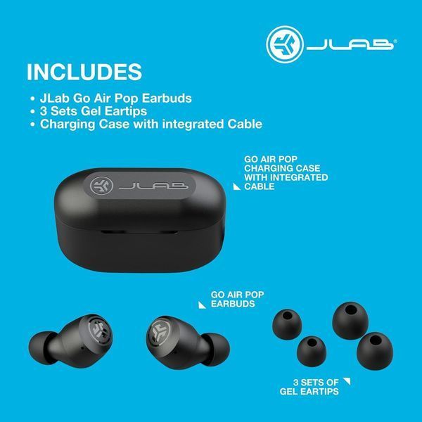 Bluetooth-навушники JLab Go Pop+ True Wireless Earbuds фото