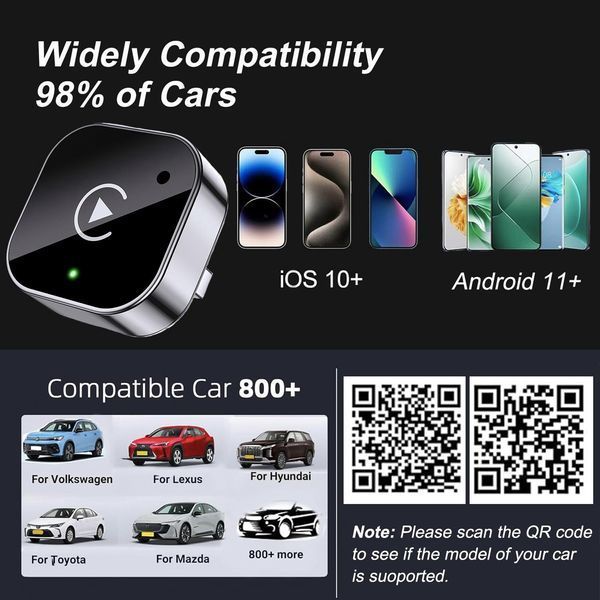 Мини-адаптер CarPlay и Android Auto