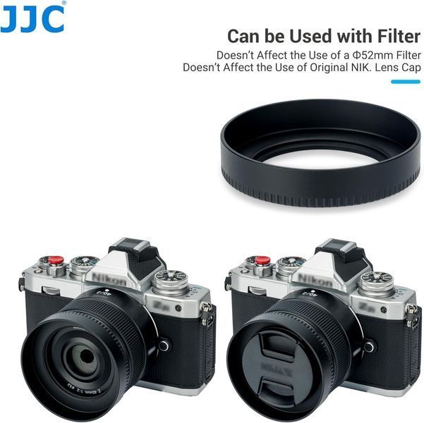 Металлическая бленда JJC для объективов Nikon Nikkor Z 28mm f/2.8, Z 28mm f/2.8 (SE) и Z 40mm f/2 фото