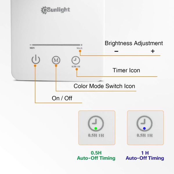 Настольная лампа CeSunlight 7 Вт 5 цветовых режимов, 6 уровней яркости фото