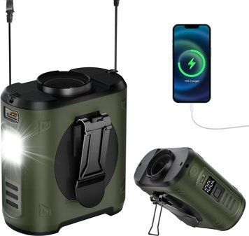 Портативний поясний вентилятор 10000mAh EEIFO