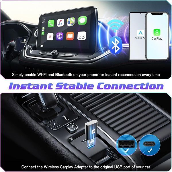 Беспроводной адаптер CarPlay для iPhone JUSTSTONE